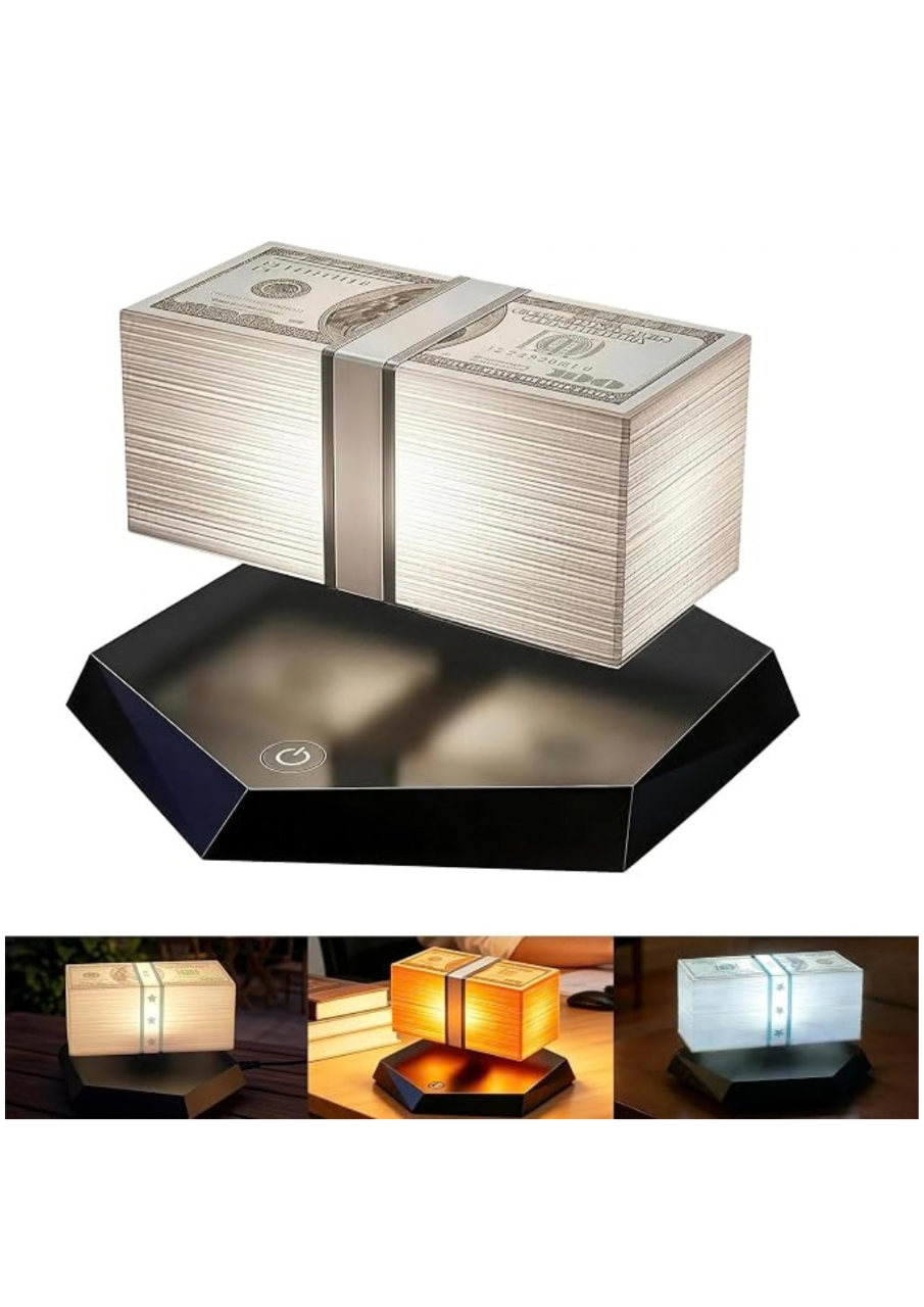 Lámpara Flotante de Billetes GTA con Luz LED